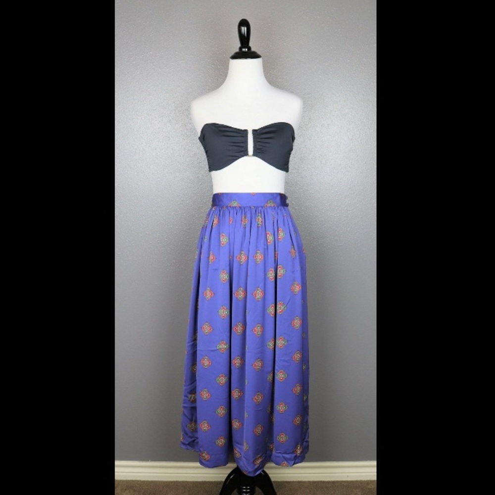 Vintage Prophecy Lavender Midi Skirt